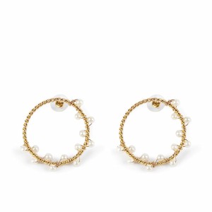 Ladies' Earrings Shabama Shima Brass gold-plated 4 cm