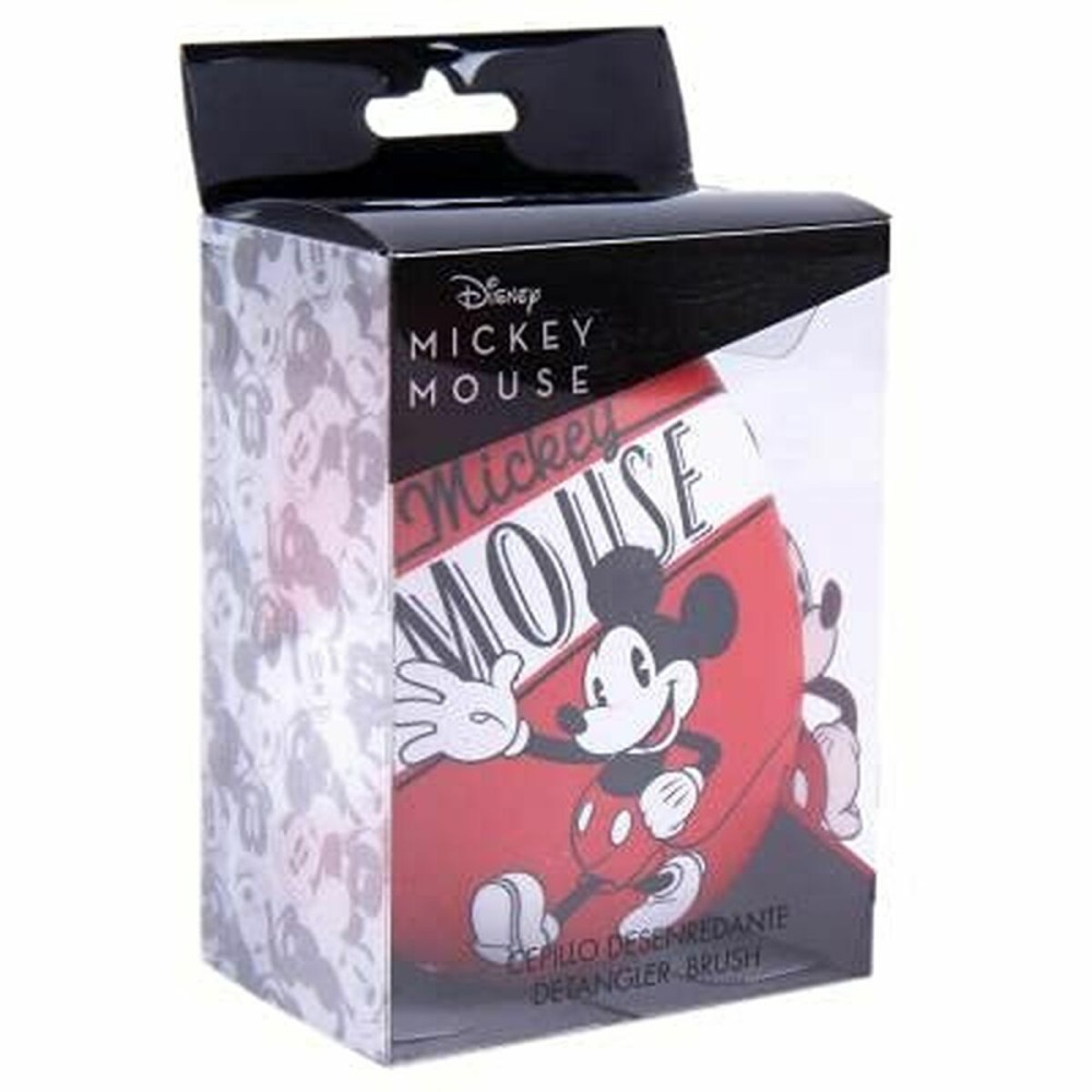 Brosse Démêlante Disney Rouge Mickey Mouse 7 x 9 x 4 cm