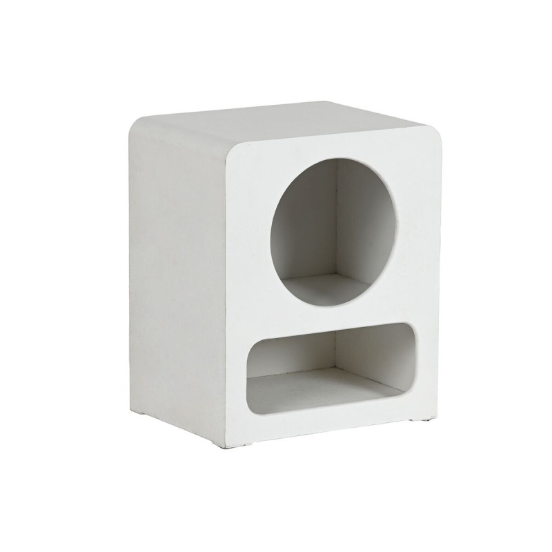 Table de Nuit Home ESPRIT Blanc Bois MDF 40 x 30 x 48 cm