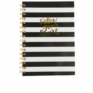 Carnet de Notes Inca A5 Rayures Noir Blanc