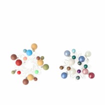 Hair ties Inca Multicolour Little balls (2 Pieces)