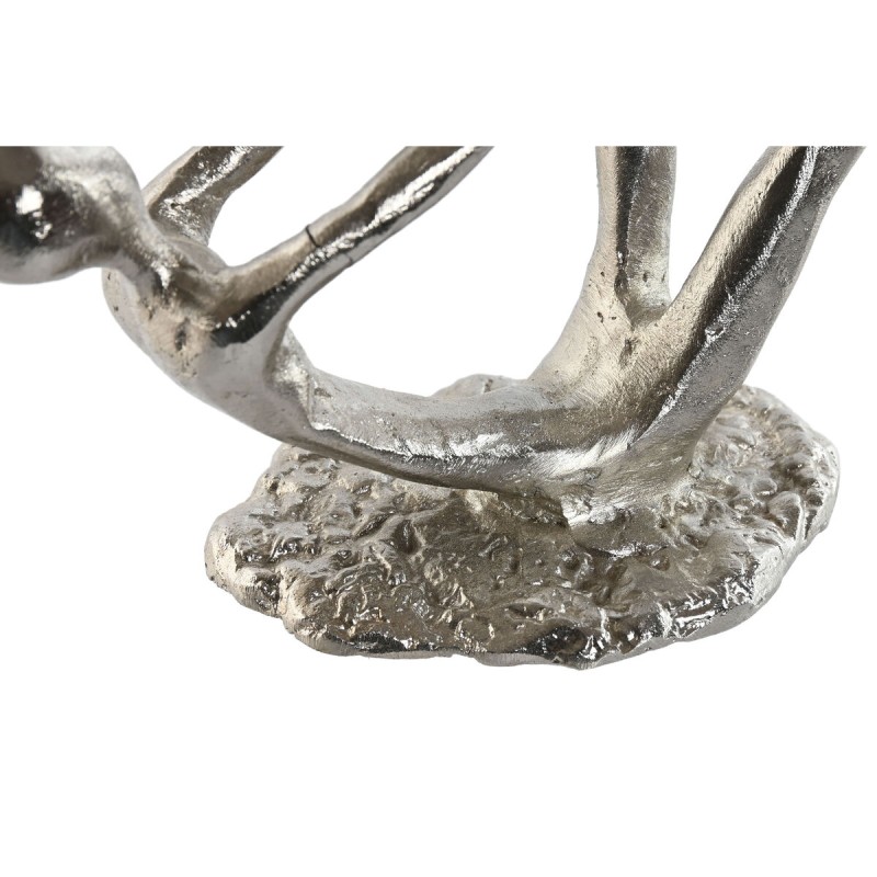 Decorative Figure Home ESPRIT Silver 25 x 8 x 14 cm (2 Units)