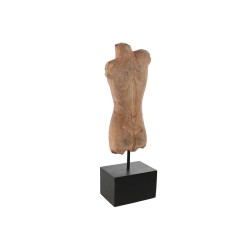 Decorative Figure Home ESPRIT Brown Black Lady Men 13 x 9 x 40 cm (2 Units)