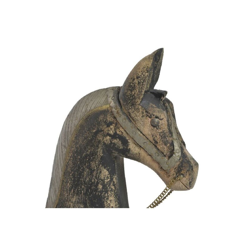 Decorative Figure Home ESPRIT Brown Black Grey Natural Horse 52 x 15 x 63 cm 50 x 15 x 63 cm