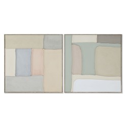 Bild Home ESPRIT grün Beige abstrakt Urban 92 x 3,8 x 92 cm (2 Stück)