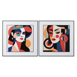 Painting Home ESPRIT Abstract Modern 80 x 3,5 x 80 cm (2 Units)