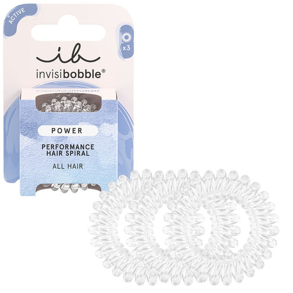 Rubber Hair Bands Invisibobble Transparent (3 Units)