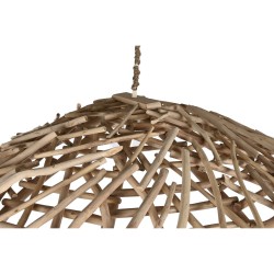 Suspension Home ESPRIT Naturel Bois Bois d'eucalyptus 50 W 100 x 100 x 18 cm