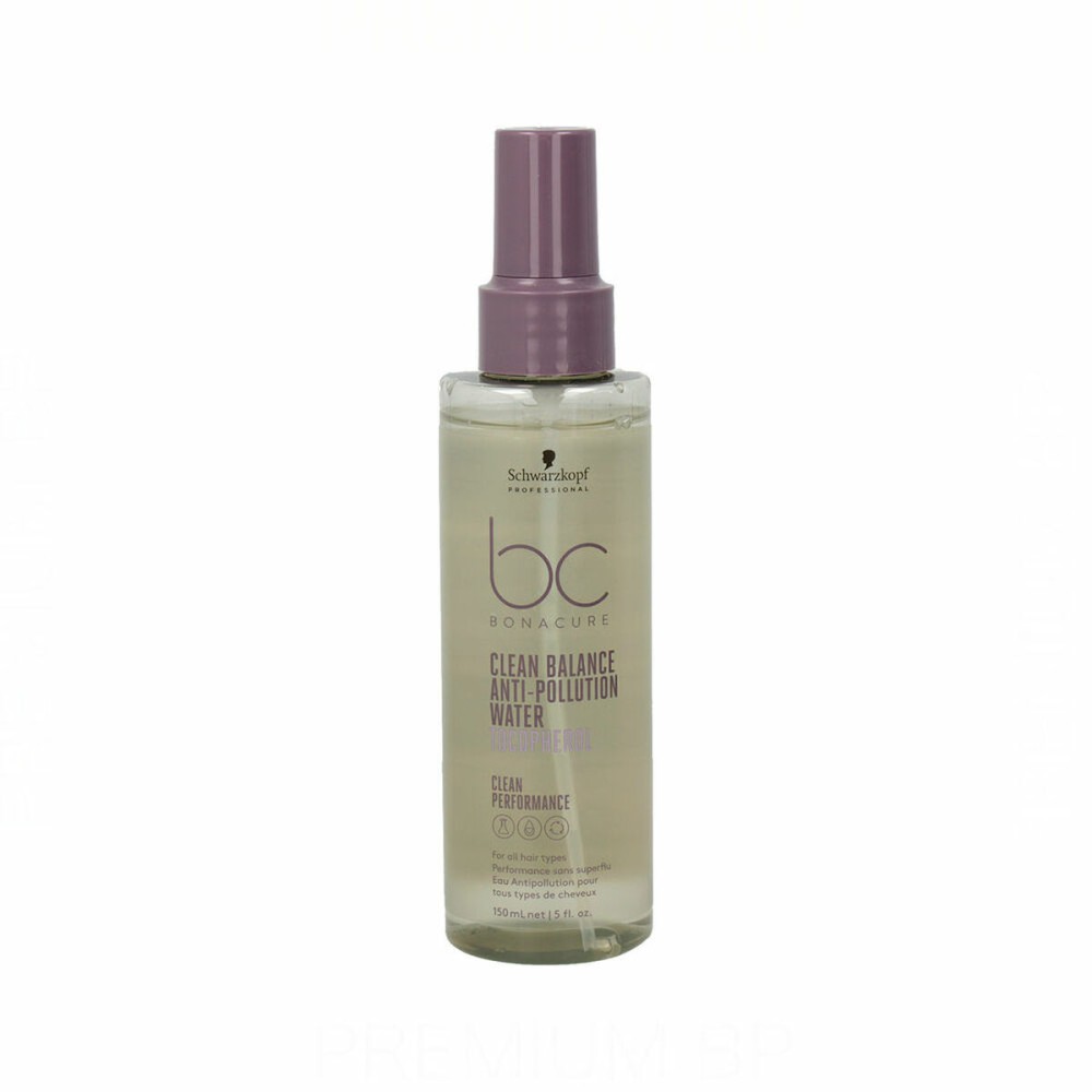 Keratine Spray Schwarzkopf Bonacure Clean Balance Agua Anti-Poll Tocopherol (150 ml)