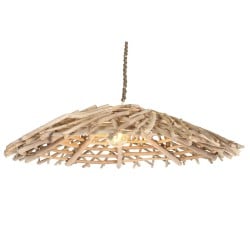 Deckenlampe Home ESPRIT natürlich Holz Eukalyptusholz 50 W 100 x 100 x 18 cm