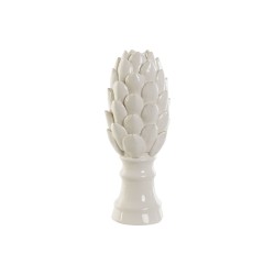 Decorative Figure Home ESPRIT White Pineapple 11 x 11 x 26 cm 11 x 11 x 28 cm