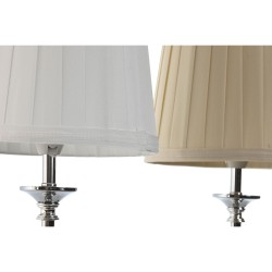 Lampe de bureau Home ESPRIT Blanc Beige Métal 25 W 220 V 20 x 20 x 46 cm (2 Unités)