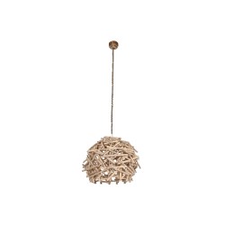 Suspension Home ESPRIT Naturel Bois Bois d'eucalyptus 50 W 40 x 40 x 40 cm