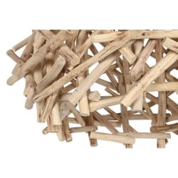 Suspension Home ESPRIT Naturel Bois Bois d'eucalyptus 50 W 40 x 40 x 40 cm