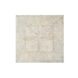 Wall Decoration Home ESPRIT White Golden Modern Stripped 120 x 3,5 x 120 cm