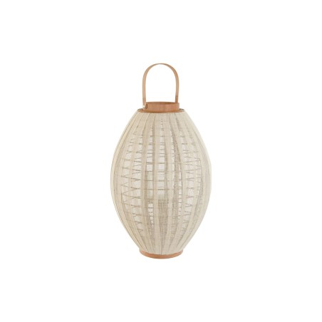 Bougeoir Home ESPRIT Blanc Naturel Bois Verre 37 x 37 x 56 cm