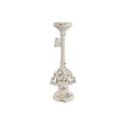 Candleholder Home ESPRIT White Resin 18 x 18 x 50 cm 18 x 15 x 51,5 cm