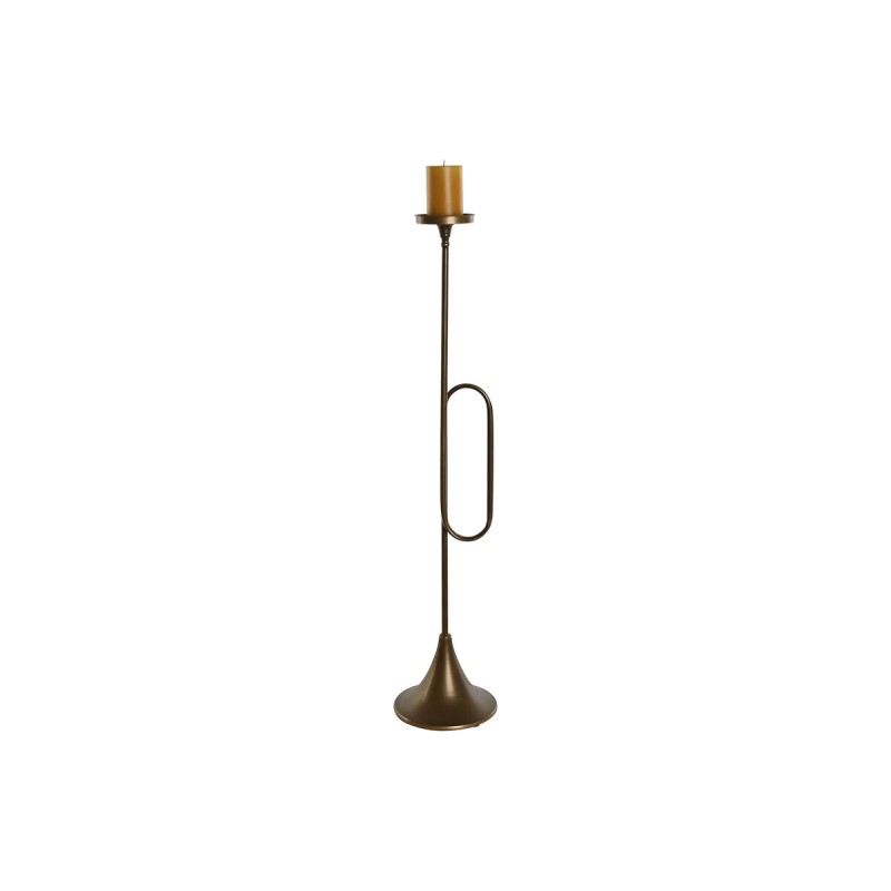 Candleholder Home ESPRIT Golden Metal 21 x 21 x 98 cm