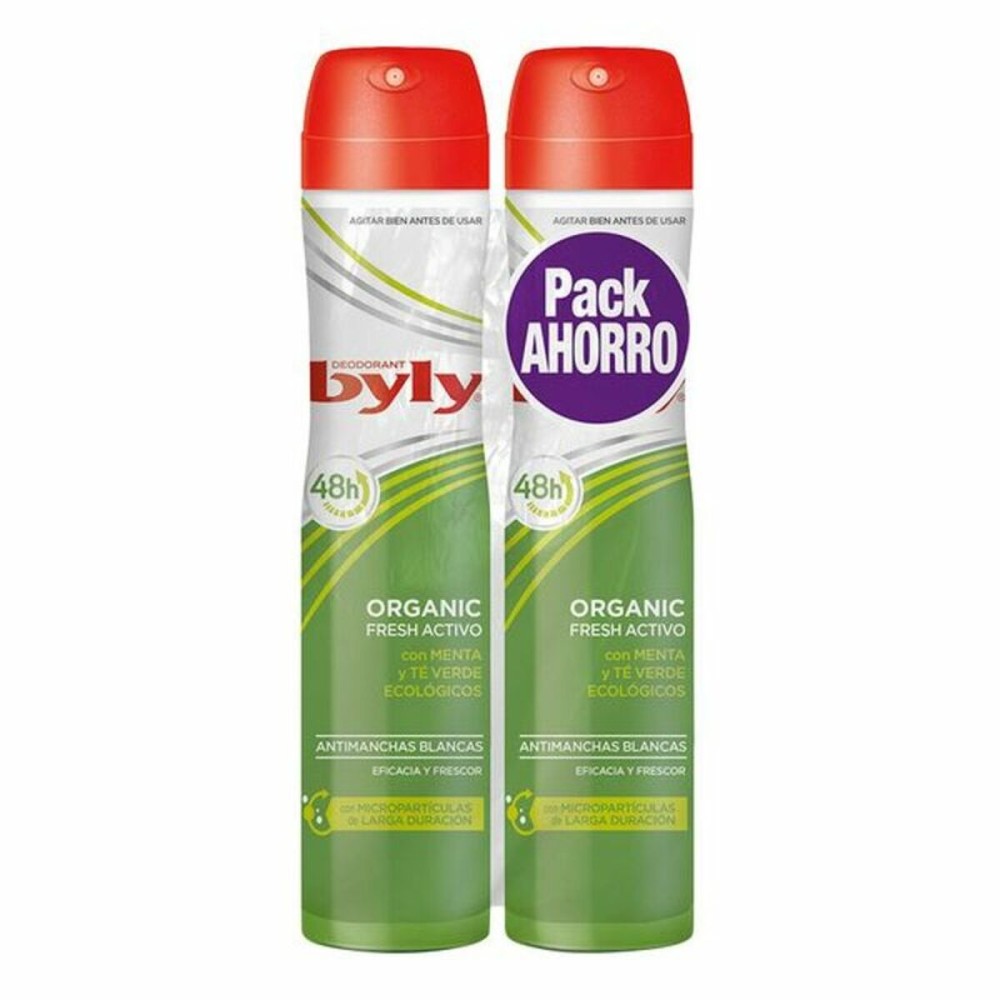 Spray déodorant Organic Extra Fresh Byly (2 uds)