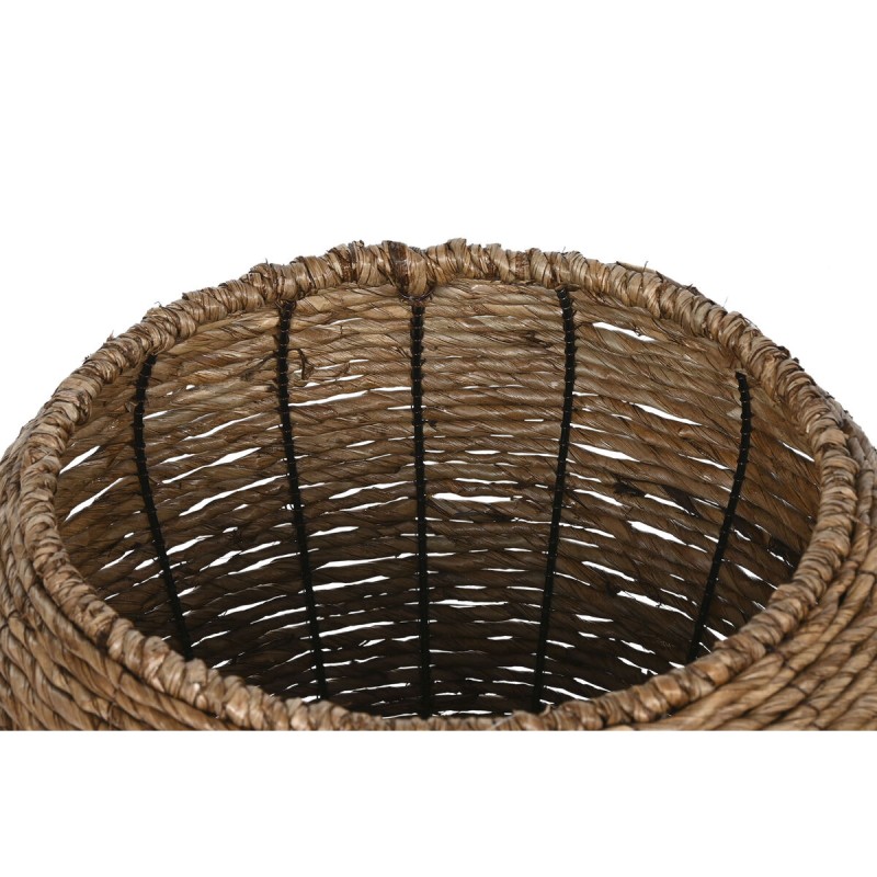 Set de pots de fleurs Home ESPRIT Marron Métal Fibre 41 x 41 x 32 cm