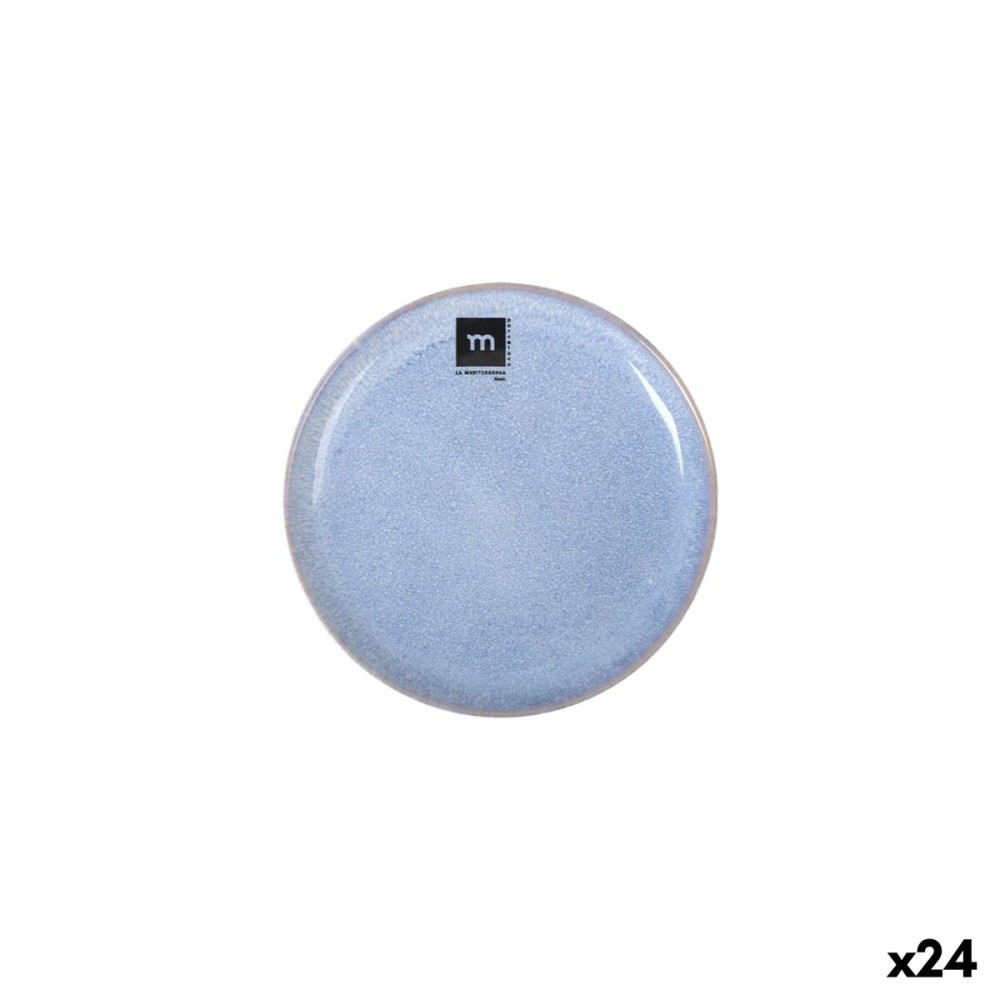 Assiette plate La Mediterránea Macarella blue Ø 16 cm (24 Unités)