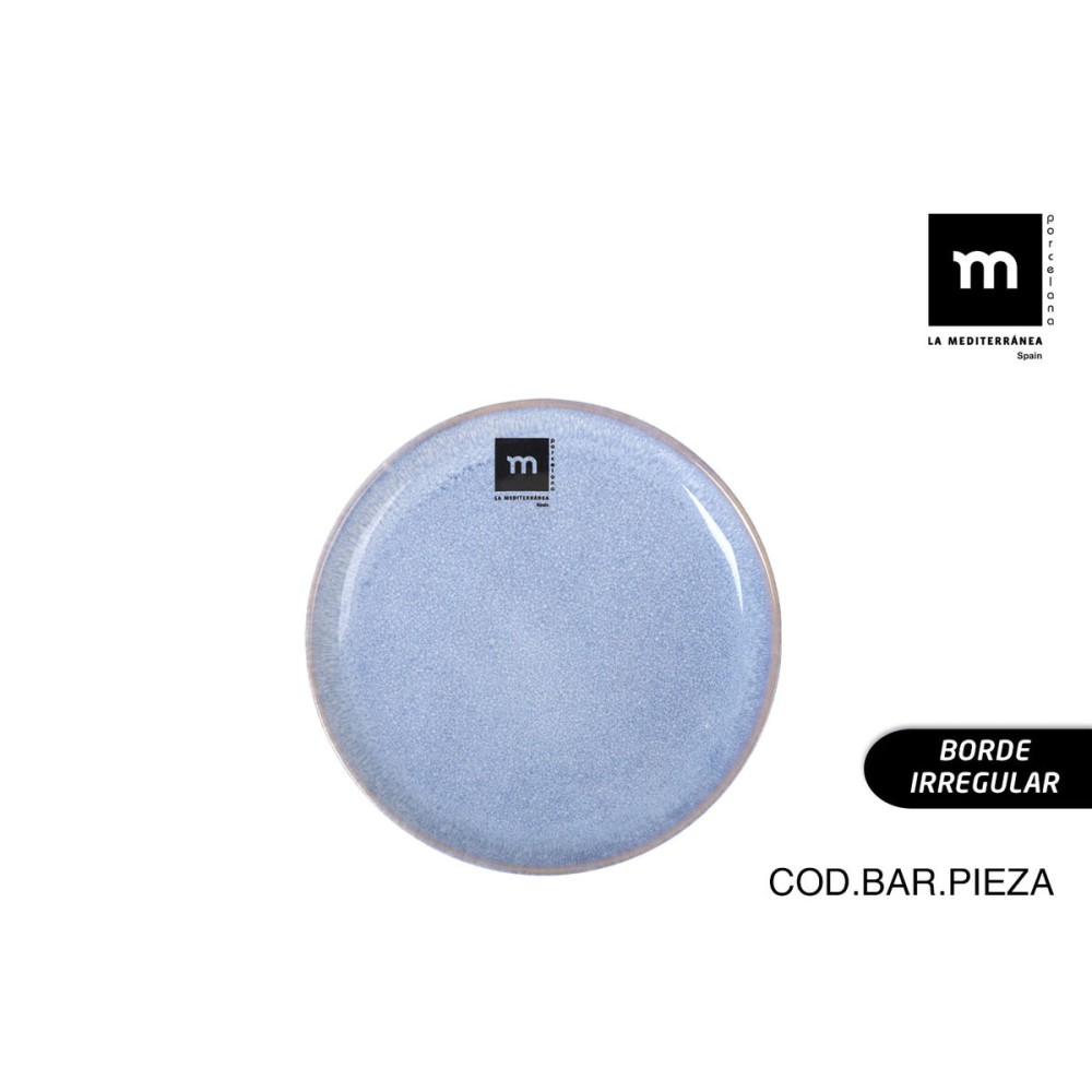 Flacher Teller La Mediterránea Macarella blue Ø 16 cm (24 Stück)
