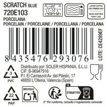 Serving Platter La Mediterránea Scratch blue (8 Units)