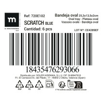 Serving Platter La Mediterránea Scratch blue (12 Units)