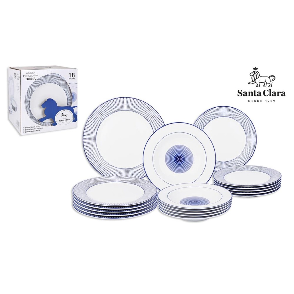 Tableware Santa Clara Diana Circular (2 Units)