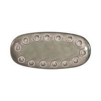 Plat à Gratin La Mediterránea Almudena Gris Oblongue 25 x 12 x 2,2 cm (24 Unités)