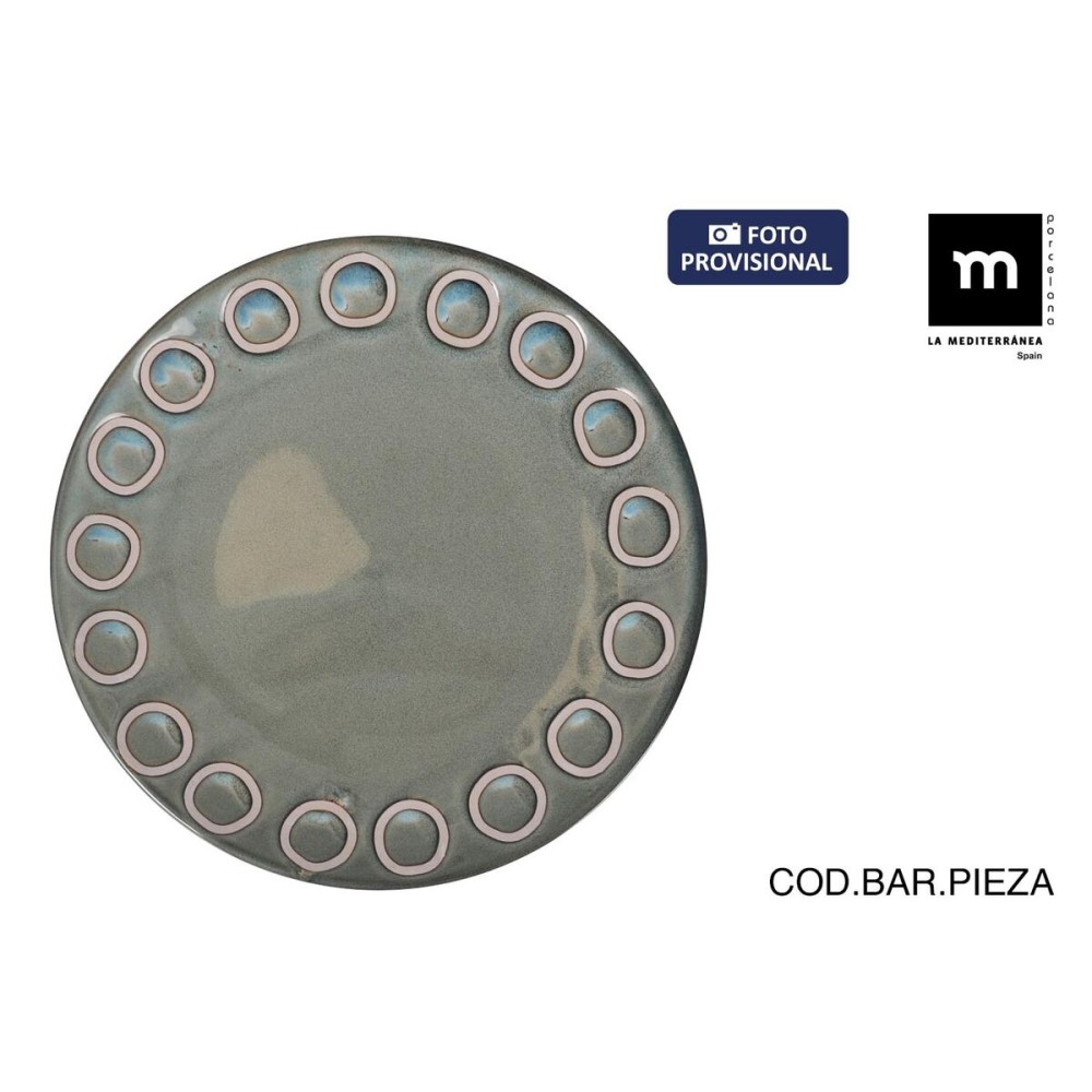 Assiette plate La Mediterránea Almudena Gris (12 Unités)