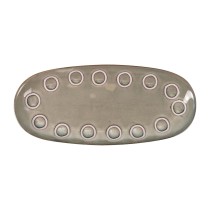 Plat à Gratin La Mediterránea Almudena Gris Oblongue 29 x 13,5 x 2,4 cm (24 Unités)