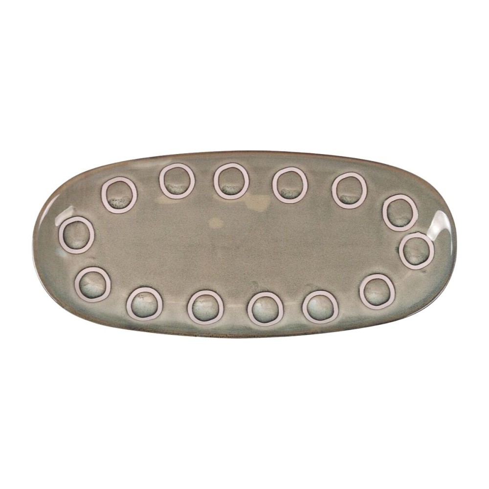 Plat à Gratin La Mediterránea Almudena Gris Oblongue 29 x 13,5 x 2,4 cm (24 Unités)