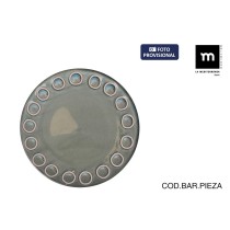 Assiette plate La Mediterránea Almudena Gris (12 Unités)