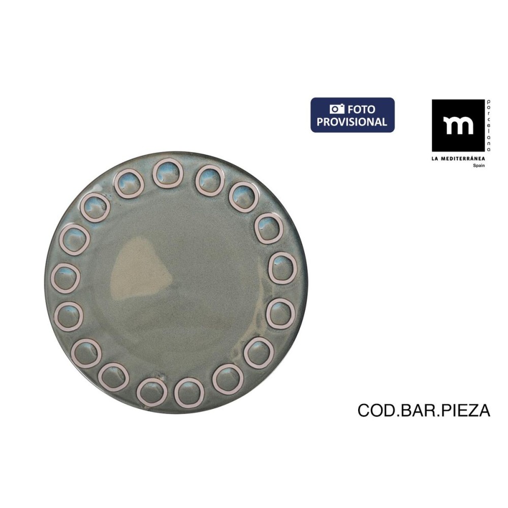 Assiette plate La Mediterránea Almudena Gris (12 Unités)