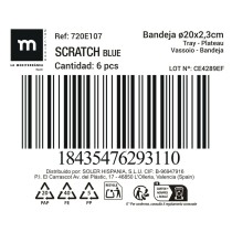 Serving Platter La Mediterránea Scratch blue (18 Units)