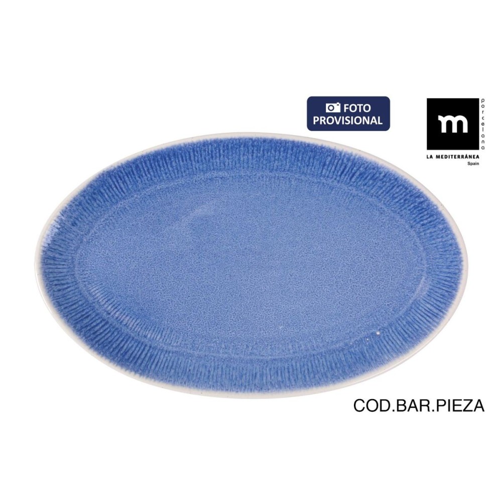 Plat à Gratin La Mediterránea Calobra Bleu 34,1 x 20,7 cm (12 Unités)