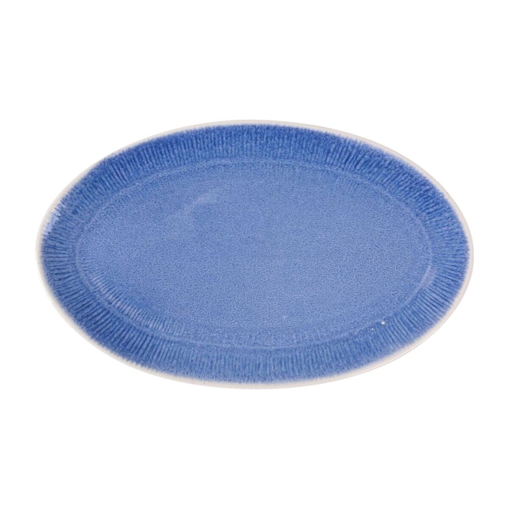 Plat à Gratin La Mediterránea Calobra Bleu 34,1 x 20,7 cm (12 Unités)
