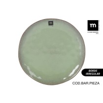 Assiette plate La Mediterránea Macarella green Ø 26,5 cm (12 Unités)