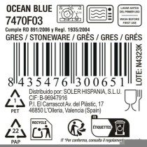 Assiette plate La Mediterránea Ocean blue (12 Unités)
