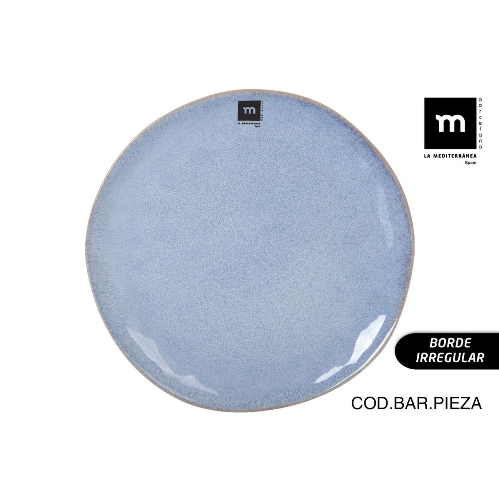 Assiette plate La Mediterránea Macarella blue Ø 26,5 cm (12 Unités)