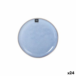 Flat Plate La Mediterránea Macarella blue Ø 20,5 cm (24 Units)
