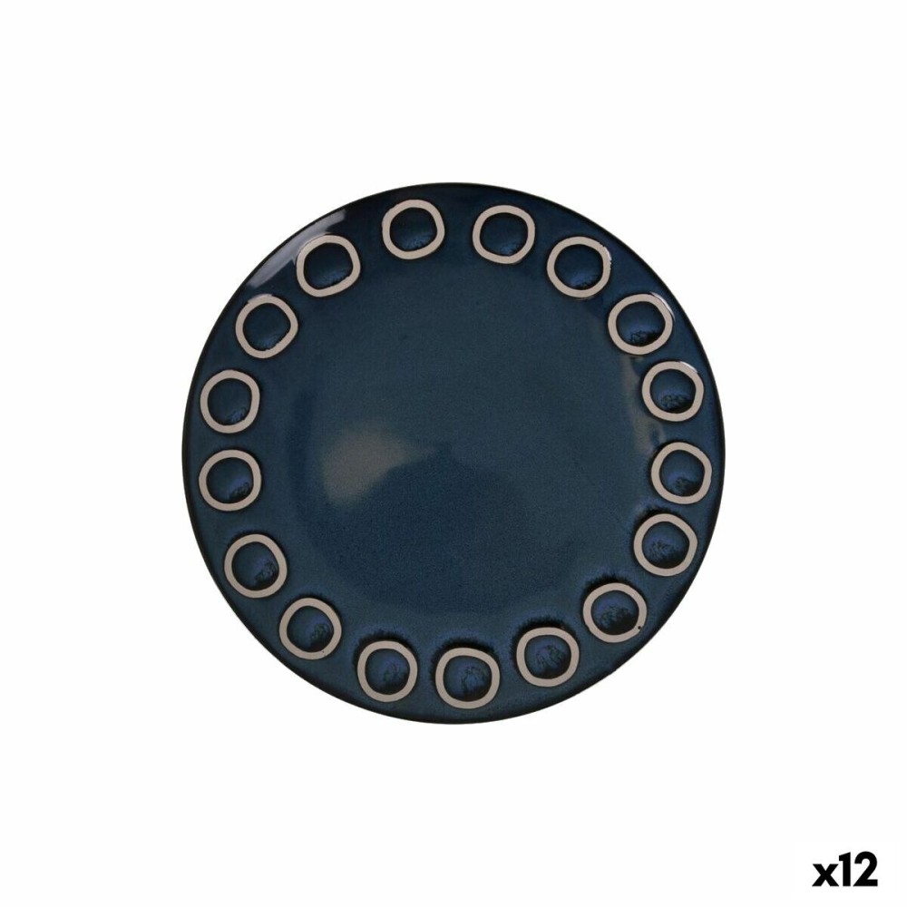 Assiette plate La Mediterránea Almudena Bleu (12 Unités)