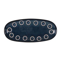 Plat à Gratin La Mediterránea Almudena Bleu Oblongue 29 x 13,5 x 2,4 cm (24 Unités)