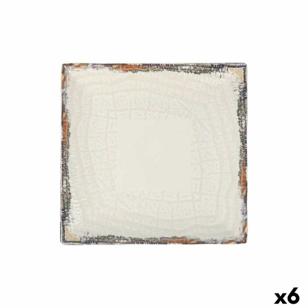 Flacher Teller La Mediterránea Albus 24 x 24 x 2 cm (6 Stück)