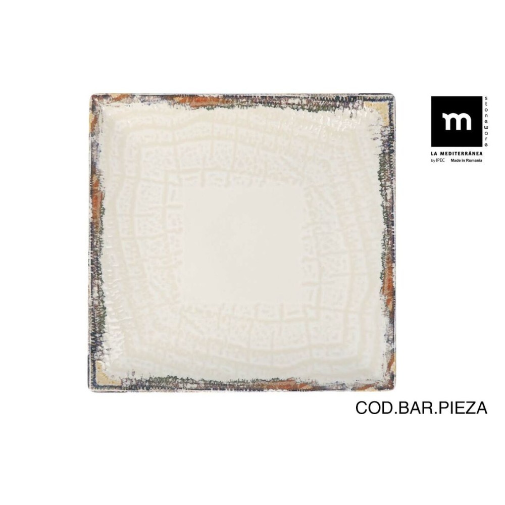 Assiette plate La Mediterránea Albus 24 x 24 x 2 cm (6 Unités)