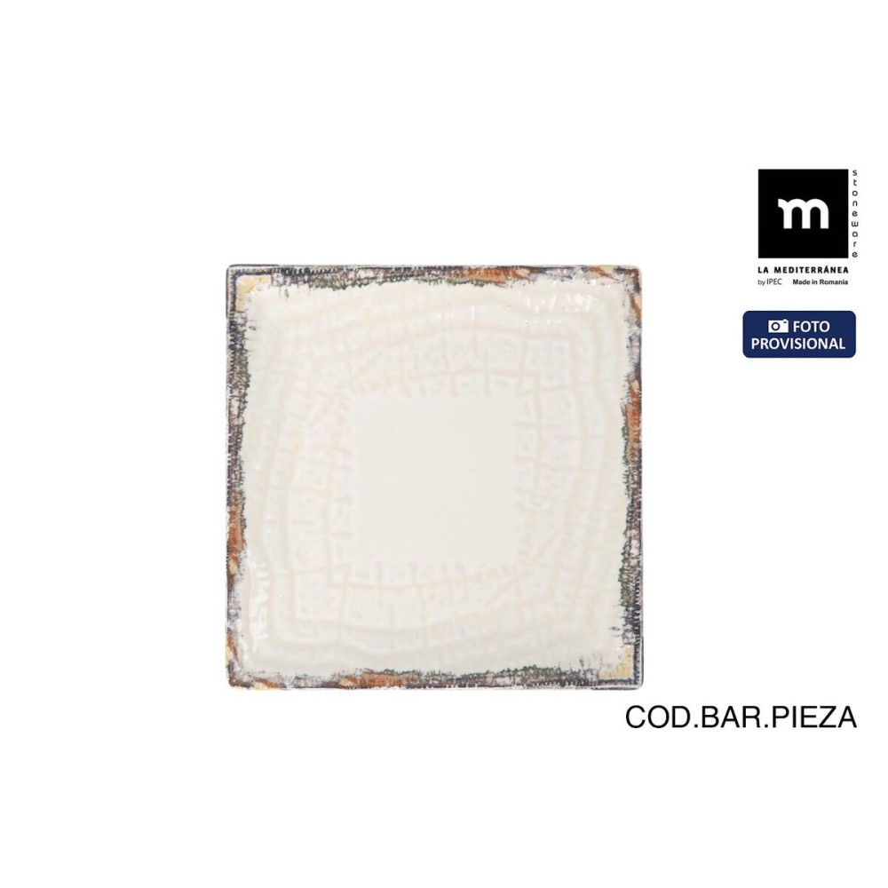Dessert dish La Mediterránea Albus 18 x 18 x 2 cm (12 Units)