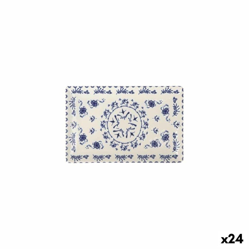 Serving Platter La Mediterránea Blur Rectangular 20 x 13 x 2 cm (24 Units)