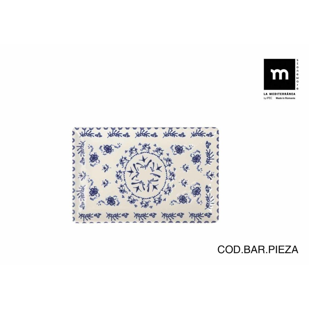Plat à Gratin La Mediterránea Blur Rectangulaire 20 x 13 x 2 cm (24 Unités)