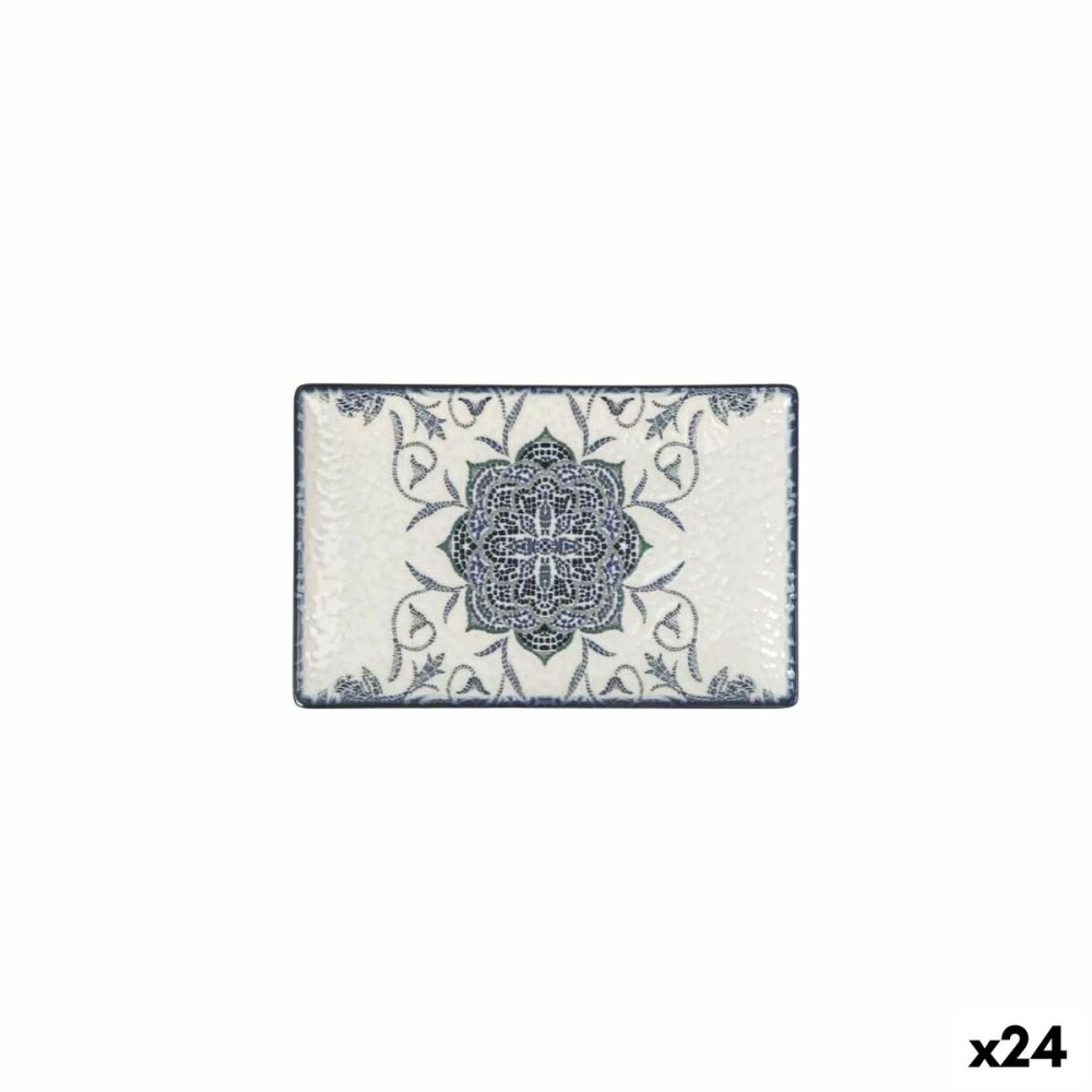 Serving Platter La Mediterránea Rosetta Rectangular 20 x 13 x 2 cm (24 Units)